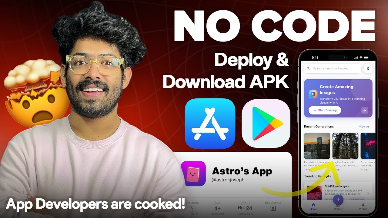 Watch Me Clone A $12M Mobile App With AI | (Build & Export APK)