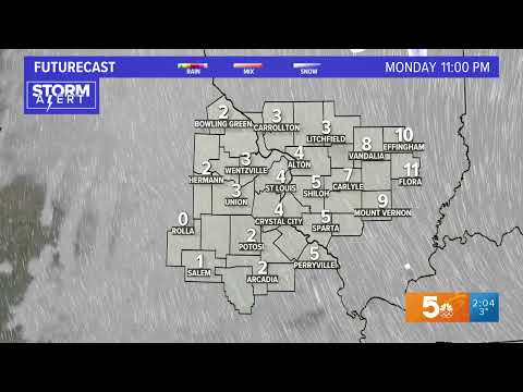 Storm Alert | Heaviest snow pushing through St. Louis