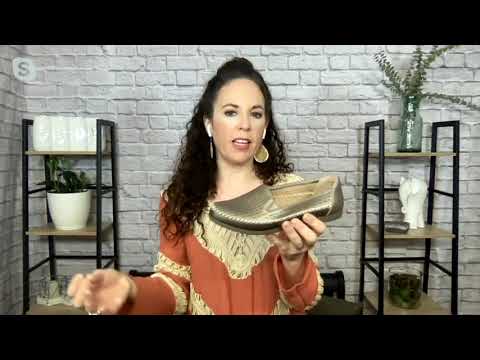 Earth Origins Leather Slip-On Shoe with Goring - Lark Lizzy on QVC