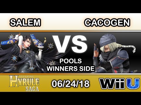 Hyrule Saga - Liquid | Salem (Bayonetta) Vs. Cacogen (Sheik) Pools - Smash 4