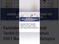 Kalendar 2021 Tarikh2 Cuti Umum Seluruh Malaysia