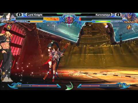 Blazblue: Chrono Phantasma @ TSB 10/26 - Lord Knight (Litchi) vs Kuronanaya (Azrael)