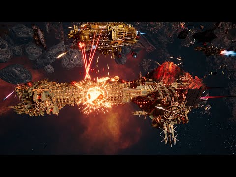 Skalgrim Mod 2021: Phalanx - Imperial Fists vs Chaos - Battlefleet Gothic Armada 2