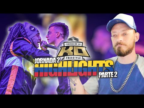 DTOKE REACCIONA A MEJORES RIMAS - J2 KO Federación de Freestyle Colombia EXTENDED HIGHLIGHTS PARTE 2