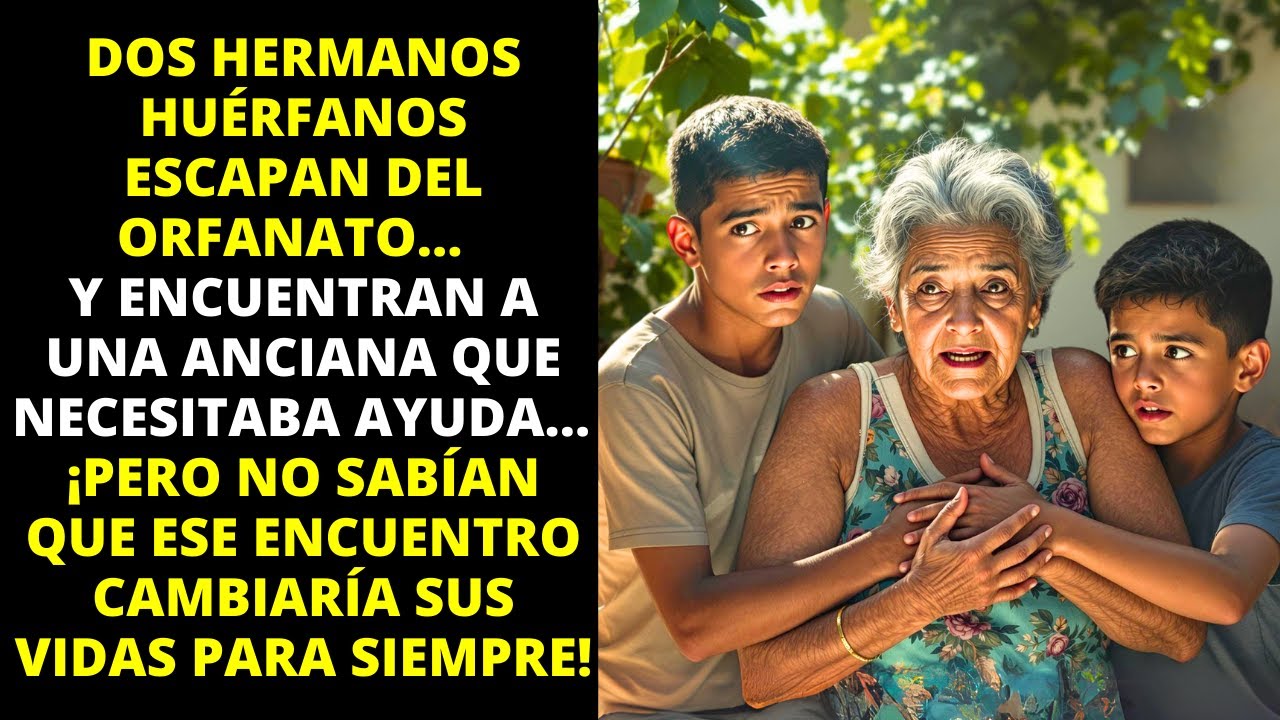 HERMANOS HUÉRFANOS ESCAPAN DEL ORFANATO, AYUDAN A UNA ANCIANA Y SUS VIDAS CAMBIAN PARA SIEMPRE