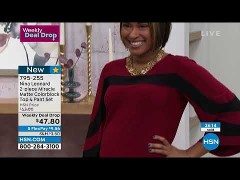 HSN | Nina Leonard Fashions 09.01.2022 - 01 AM