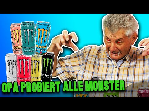 SENIORS try ALL MONSTER ENERGY | Grandma Goes Steep 🚀