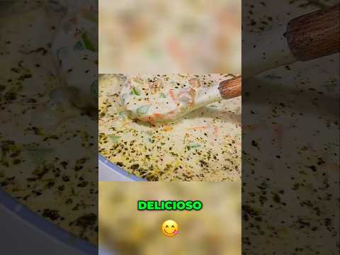 Sopa cremosa de pollo: ¡receta fácil y rápida!#cena #dinner #yummy #pollo #ideas #food #cooking