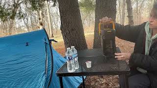 Using BougeRV Portable Coffee Maker With 144Wh Battery