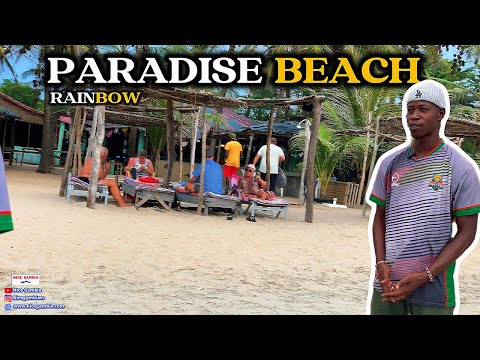 This is Paradise Beach in The Gambia