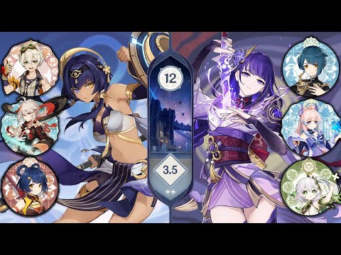 C0 Candace Oasis / C0 Raiden Shogun Hyperbloom - v3.5 Spiral Abyss (Floor 12) - Genshin Impact