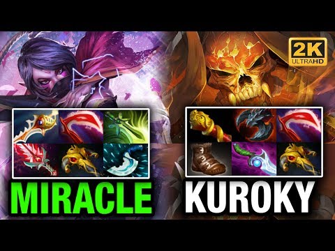 Miracle- vs Kuroky Epic Match Up So Close to Win Dota 2