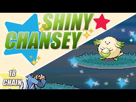 Live Shiny Chansey - 18 chain Pokeradar - Pokemon Platinum
