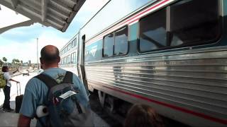 preview picture of video 'Amtrak Train The Silver Star Union Station Tampa Florida'