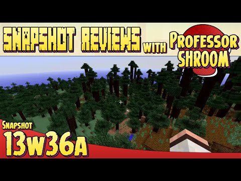 ProfessorShroom - Minecraft 13w36a Review (1.7) Snapshot - NEW BIOMES!