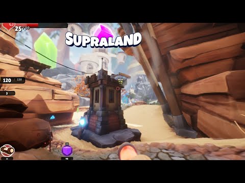 Supraland Get the MacGuffin From the Blue Crystal | All Puzzles solutions | Rout to Blue Crystal