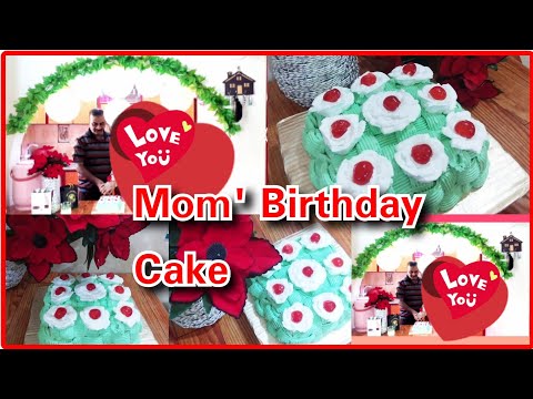 Mom's Birthday Cake | Chocolate Sponge Cake(without oven) | Recipe By Areeba Ka Kitchen