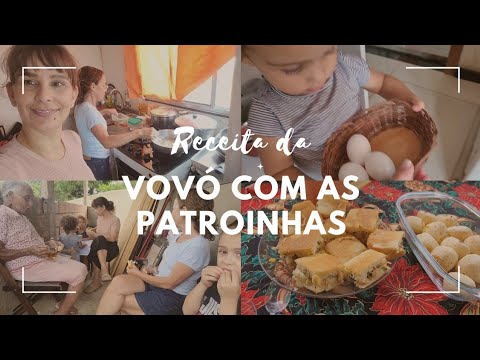 AS PATROINHAS AJUDANDO A VOVÓ FAZER BOLO SALGADO