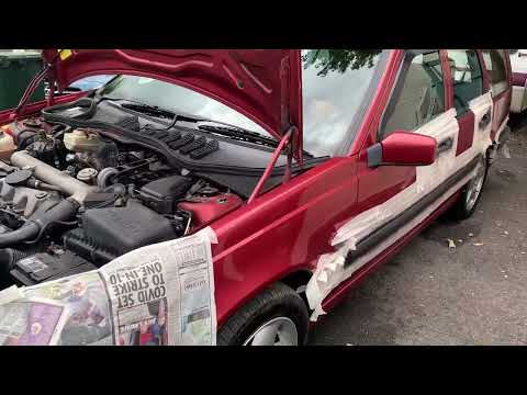 Volvo 850 Restoration Part 8 - Don't Paint the Plastics (painting the plastics)