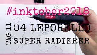 #inktober2018 | Tag 11 Leporello: Super Radierer