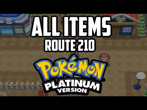 EVERY Item in Route 210 - Pokémon Platinum