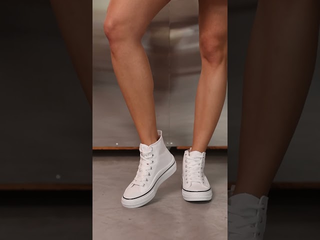 Чоботи жіночі шкіряні байка хутро 592641 Чорний Кеди жіночі високі 585526 Білі