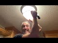 How to Remove a Stuck Twist on Glass Shade from a Dome Light Fixture