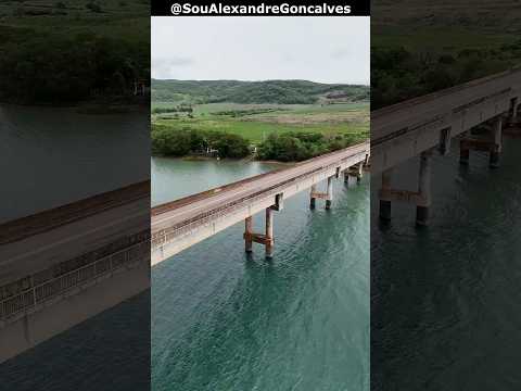 Voo de Drone sobre a Ponte do Glória em São João Batista do Glória #MG #drone #djidrone  #canastra
