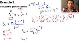 Evaluating Geometric Series with Sigma Notation