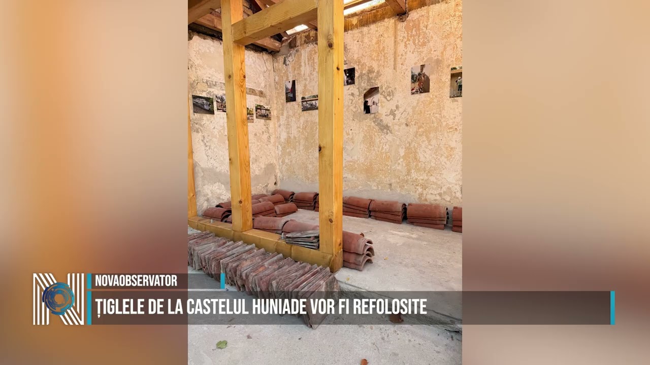 Țiglele de la Castelul Huniade vor fi refolosite