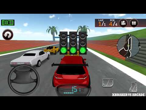 Drive for Speed Simulator: Golf Red Car Driving Race Mode Missions 7 to 10 - Android GamePlay 3D