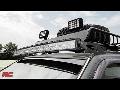Jeep Grand Cherokee ZJ 50-inch Curved LED Light Bar Upper Windshield Mount by Rough Country