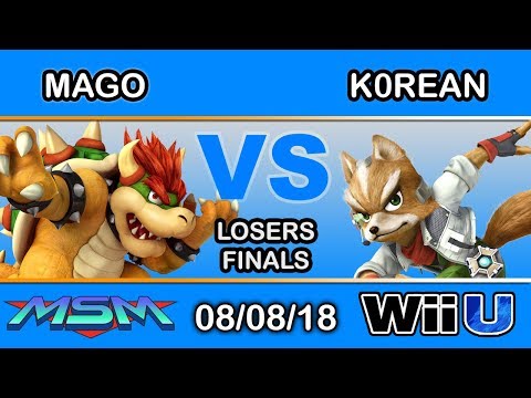 MSM 161 - NSD | Mago_FFF (Bowser) Vs GSM 2GG | K0rean (Fox) Losers Finals - Smash 4