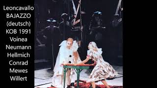 Leoncavallo: Der Bajazzo (deutsch, KOB 1991, Günter Neumann)