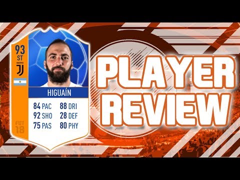 FIFA 18 - MOTM 93 RATED GONZALO HIGUAIN PLAYER REVIEW!!! FIFA 18 ULITMATE TEAM PLAYER REVIEW!!!