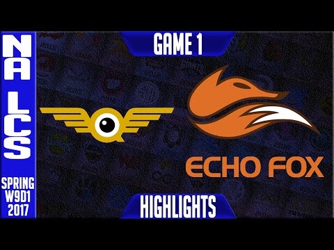 FlyQuest vs Echo Fox Game 1 - NA LCS W9D1 Spring 2017 - FLY vs FOX G1