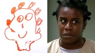 TV Stars Try To Draw Their Cast Members