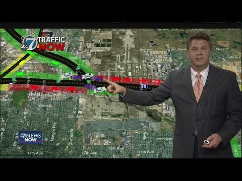 Semi accident delays drivers on I-70 in Denver during Monday morning commute
