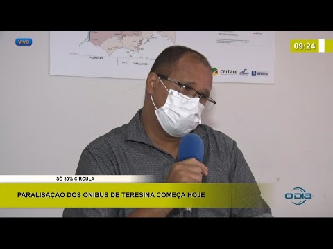 Superintendente da STRANS fala sobre a nova paralisação dos í´nibus em Teresina 08 02 2021
