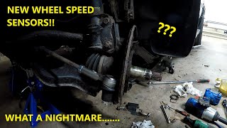 Changing the Front Wheel Speed Sensors on A 2003 Pathfinder 4-Wheel Drive