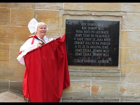 Czechoslovakia National Anthem – Czech part Sung, Explained and Plaque Unveiled