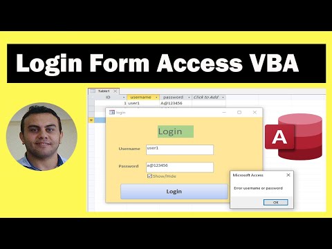 How to create login form in Microsoft Access VBA 2023