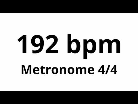 192 bpm tempo ' metronome ' 4/4