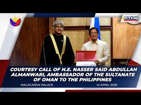 Courtesy Call of H.E. Nasser Said Abdullah Almanwari, Ambassador of the Sultanate of Oman to the PH
