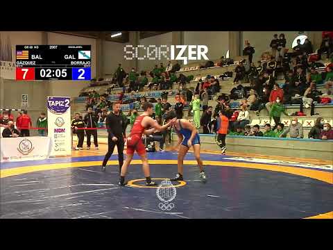 1/16 - 68KG - GR  - GÁZQUEZ MORALES, ANTONIO FRANCISCO(BAL)BORRAJO ALONSO, RAFAEL (GAL)