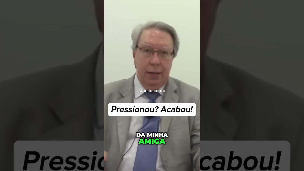 Pressionou, acabou #héliocouto