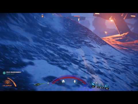 Mass Effect Andromeda mountain climbing.