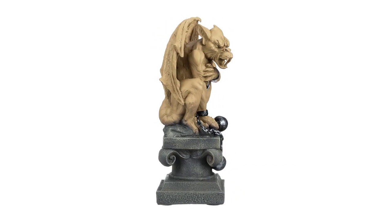 Ball-And-Chain Gothic Dungeon Gargoyle Statue Video