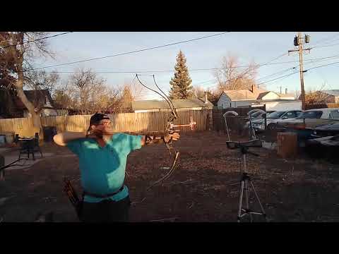 Penobscot style Bow Speed Test. A New Style of TakeDown Recurve Bow,