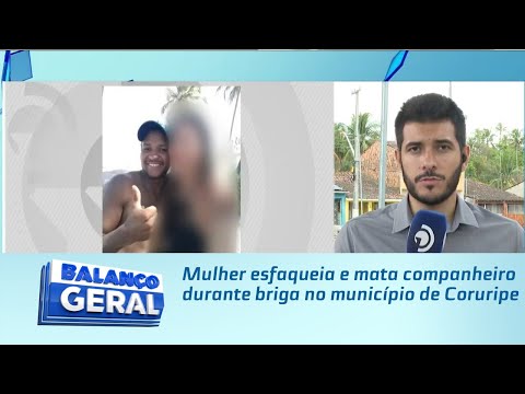 Woman stabs and kills partner during fight in the municipality of Coruripe.